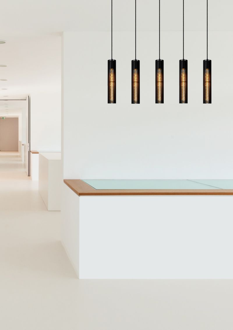 Lucide LIONEL - Závesné svietidlo - 5xE27 - Čierne